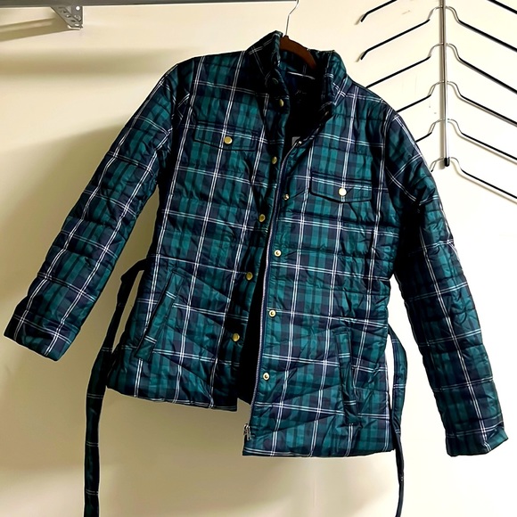 J. Crew plaid jacket size medium - Picture 1 of 4
